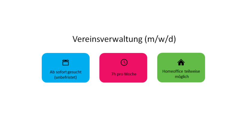 Jobangebot: Vereinsverwaltung (m/w/d)
